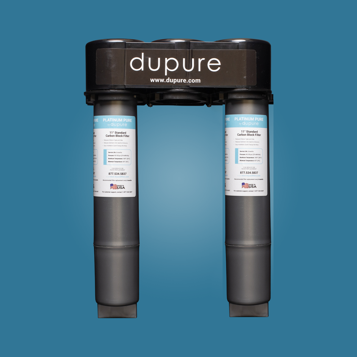 Dupure Ultra 12" Pre/Post Replacement Filters for Reverse Osmosis